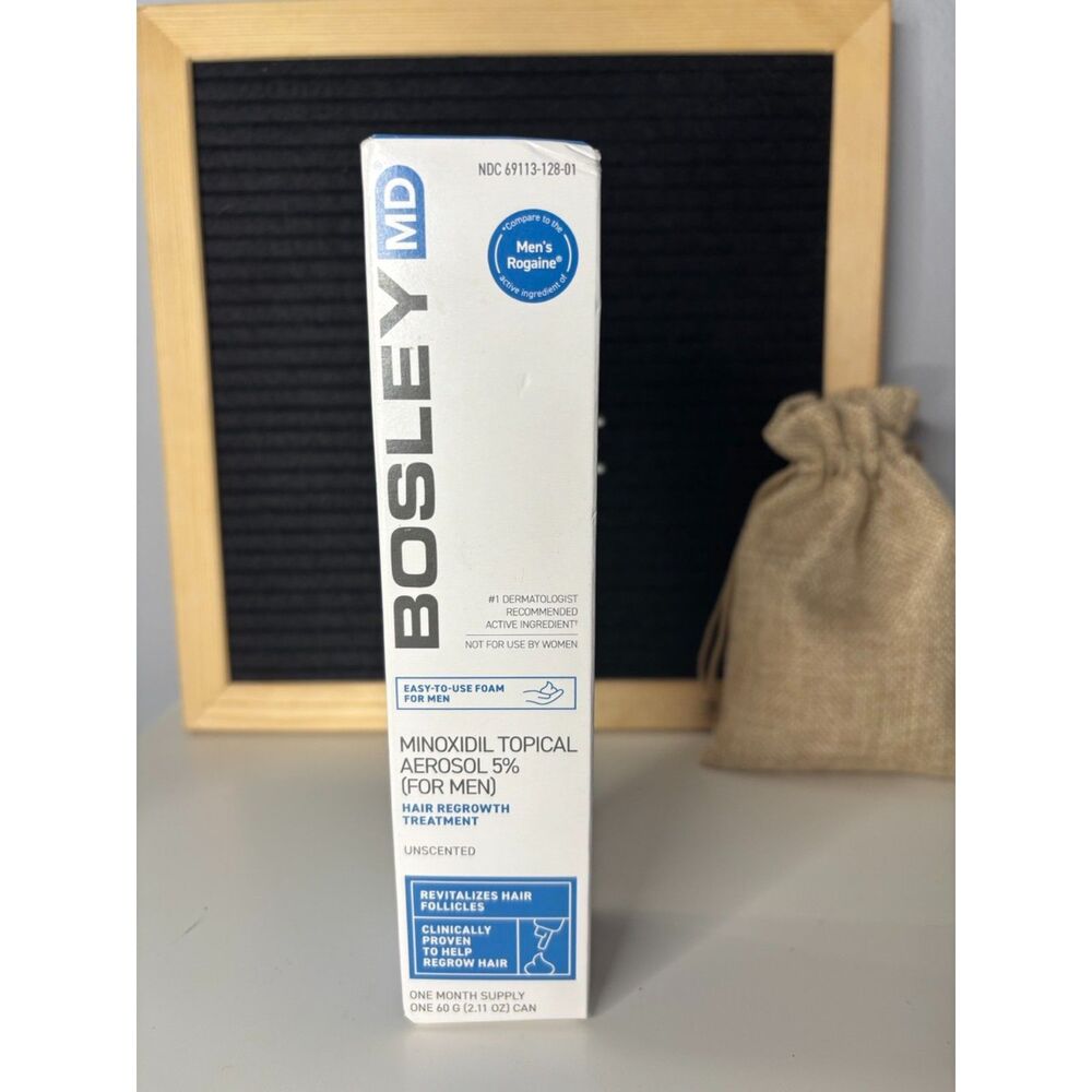 BosleyMD Minoxidil Topical Foam 5% For Men 2.11oz
